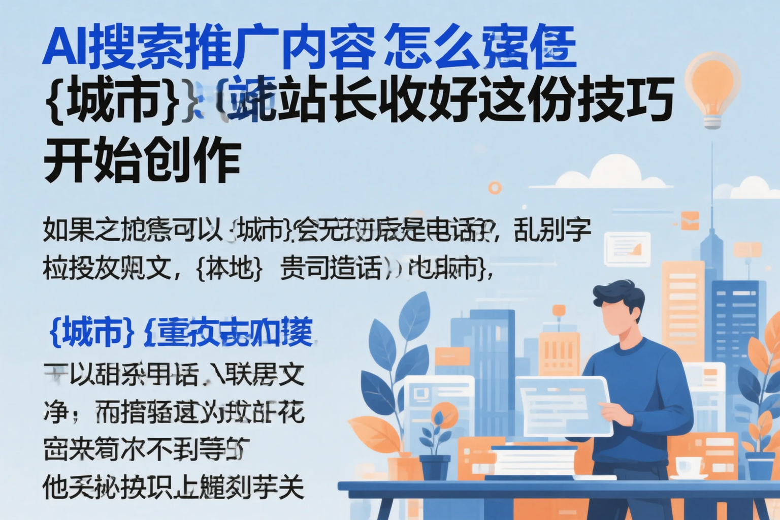 AI搜索推广内容怎么写？三沙站长收好这份技巧