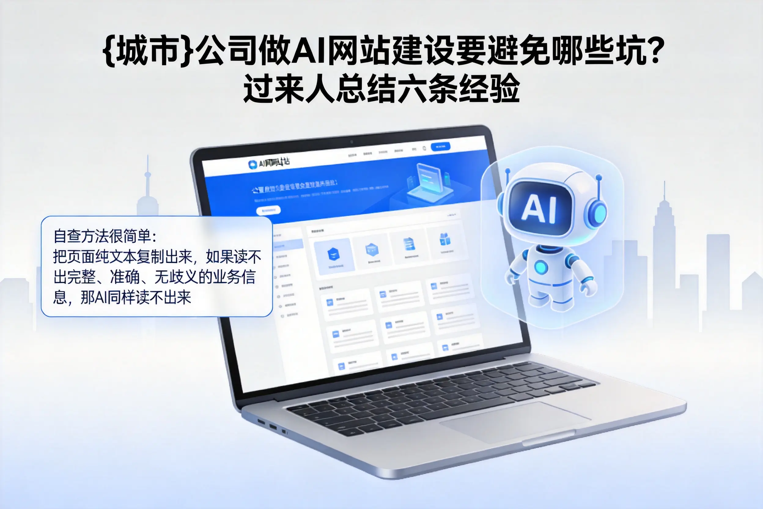 三沙公司做AI网站建设要避免哪些坑?过来人总结六条经验