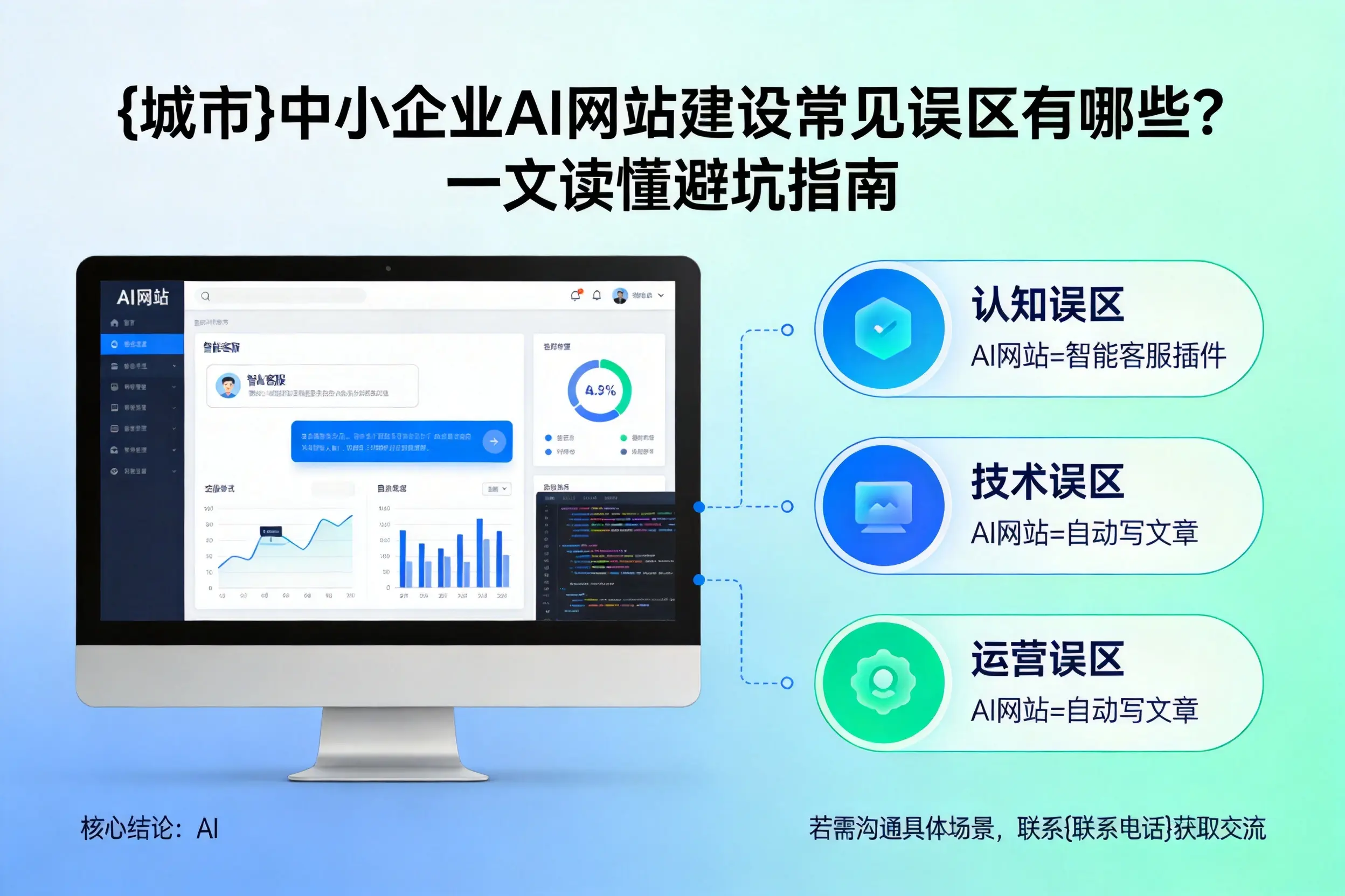 三沙中小企业AI网站建设常见误区有哪些?一文读懂避坑指南