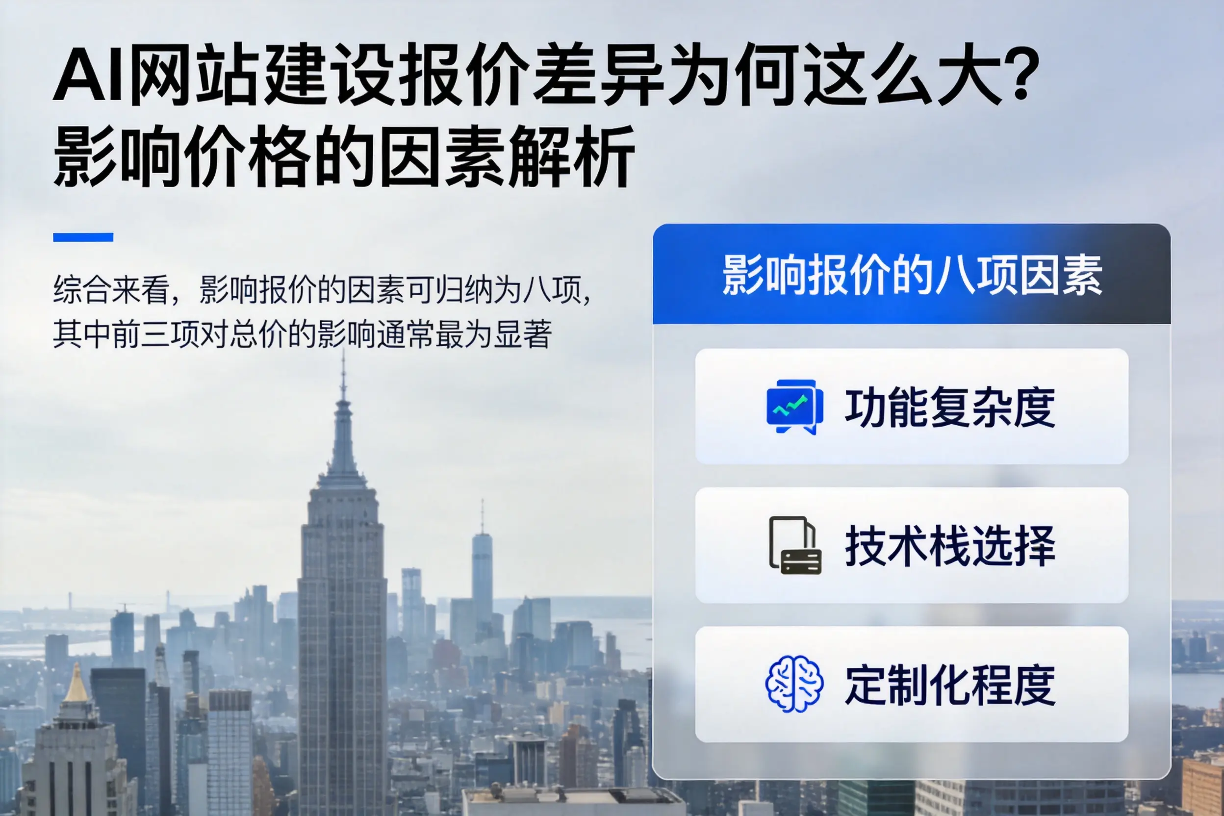 三沙AI网站建设报价差异为何这么大？影响价格的因素解析