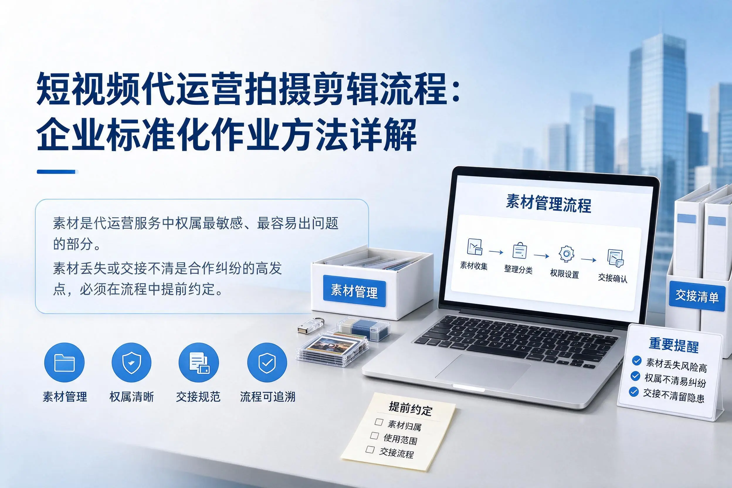 短视频代运营拍摄剪辑流程:三沙企业标准化作业方法详解