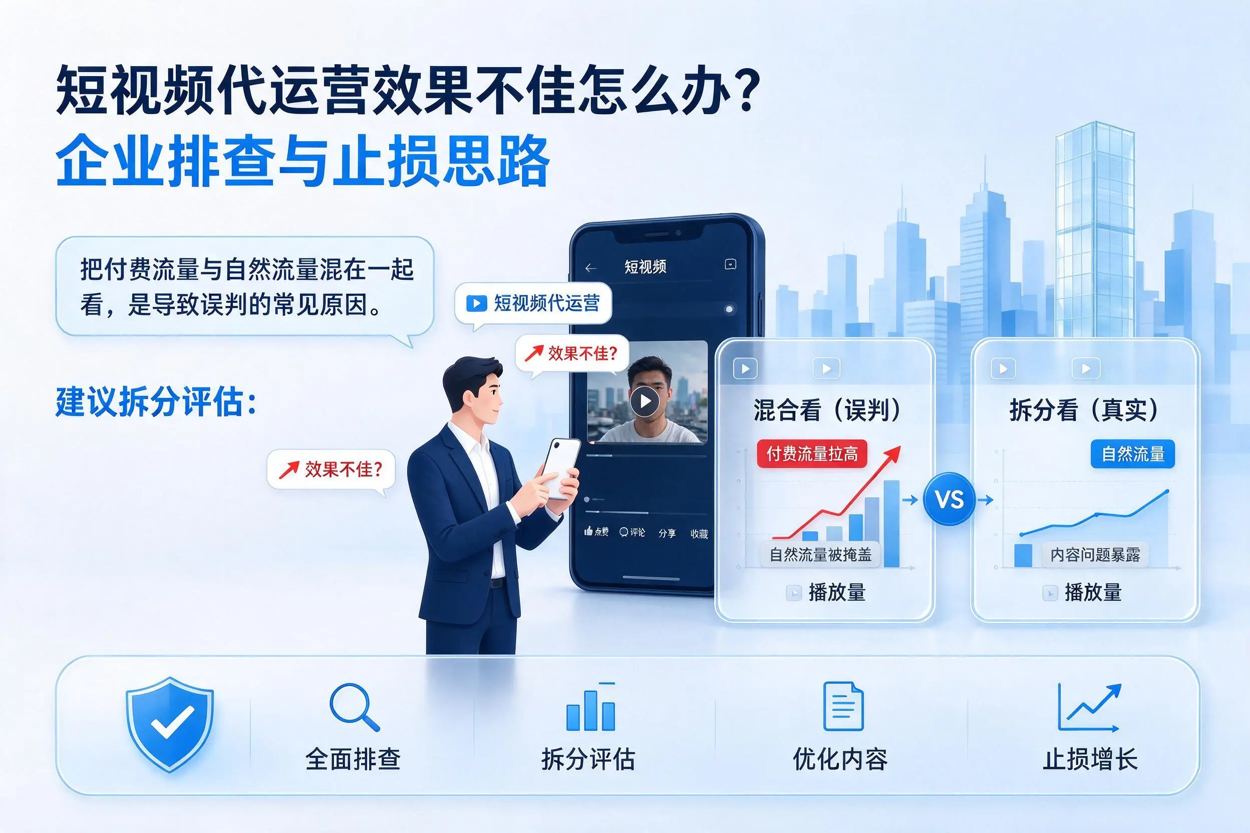 短视频代运营效果不佳怎么办?三沙企业排查与止损思路