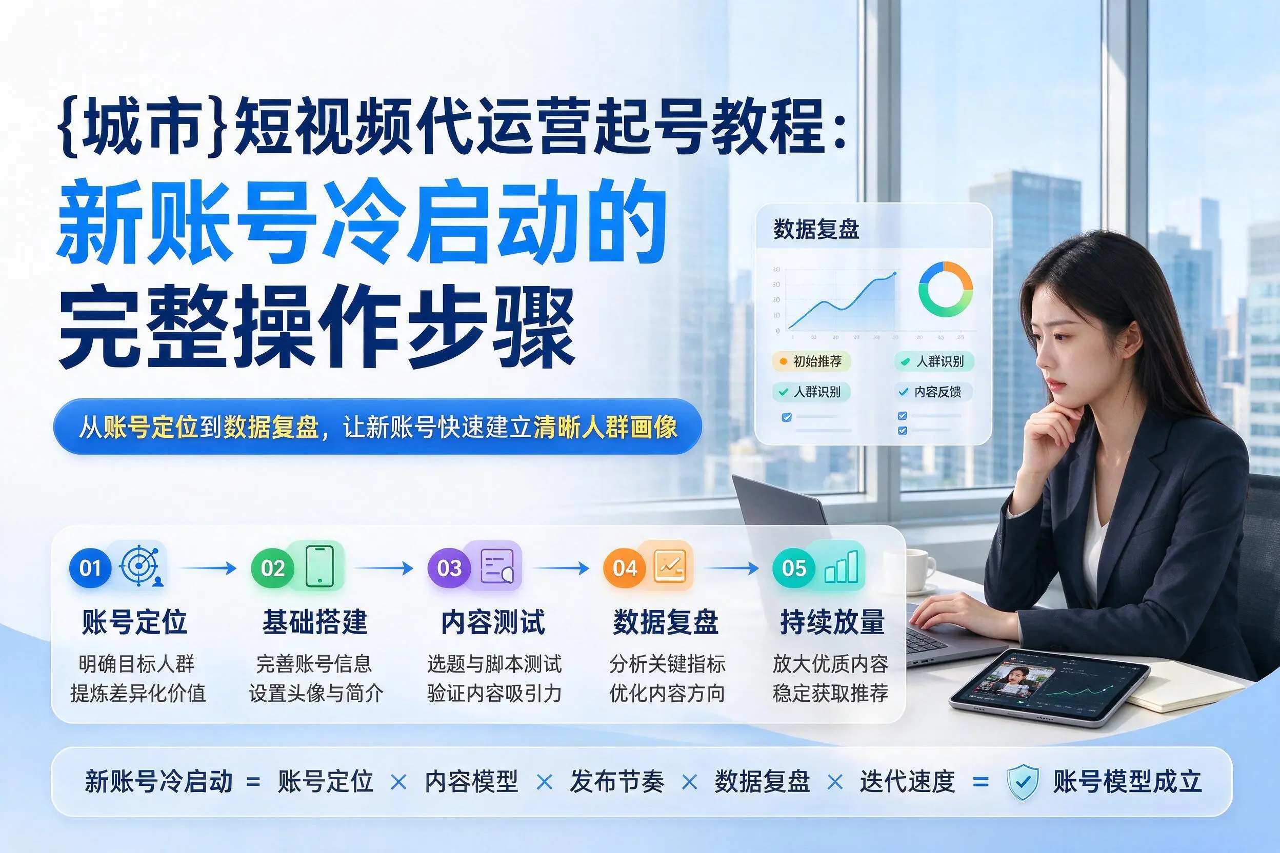 三沙短视频代运营起号教程：新账号冷启动的完整操作步骤