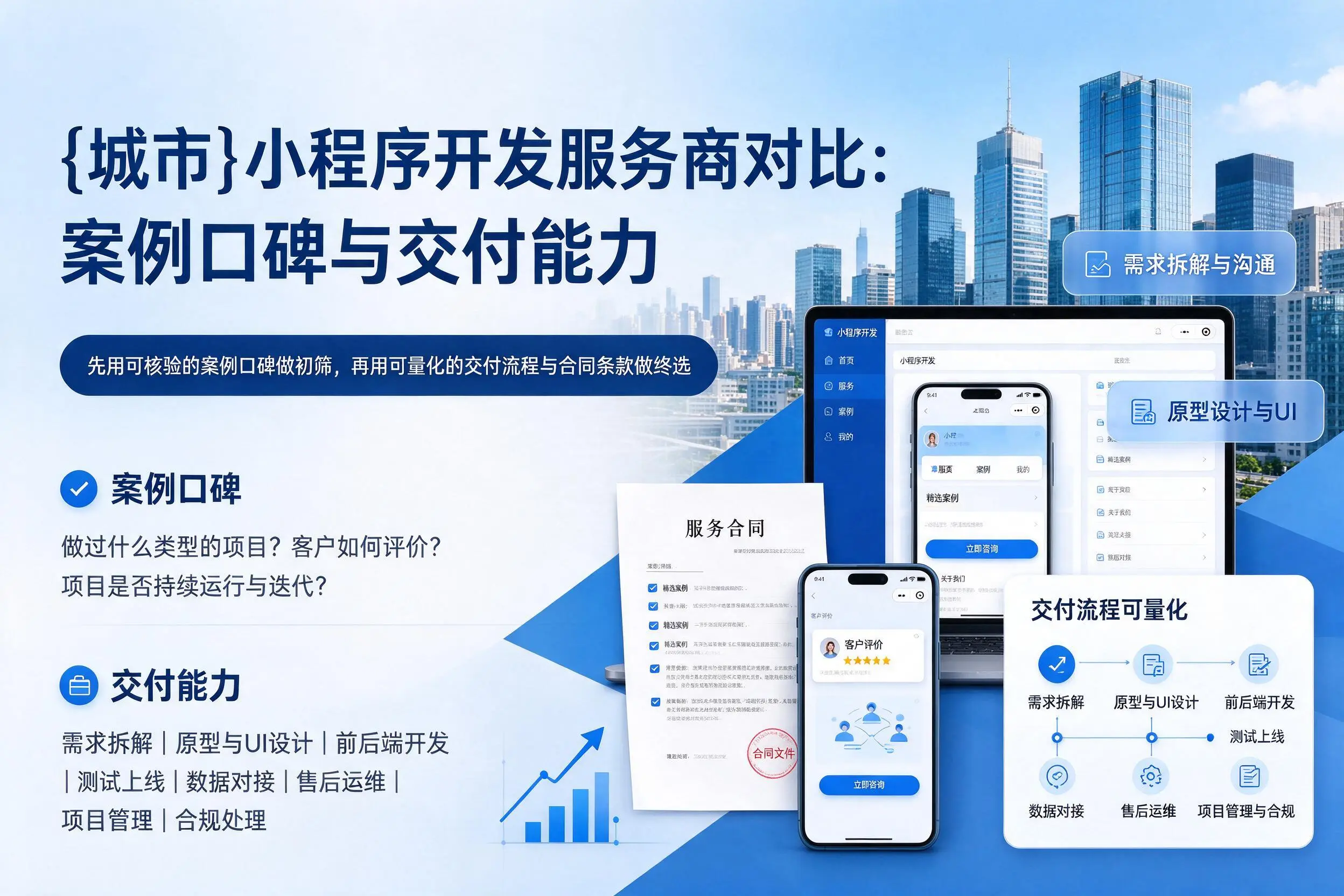 三沙小程序开发服务商对比：案例口碑与交付能力