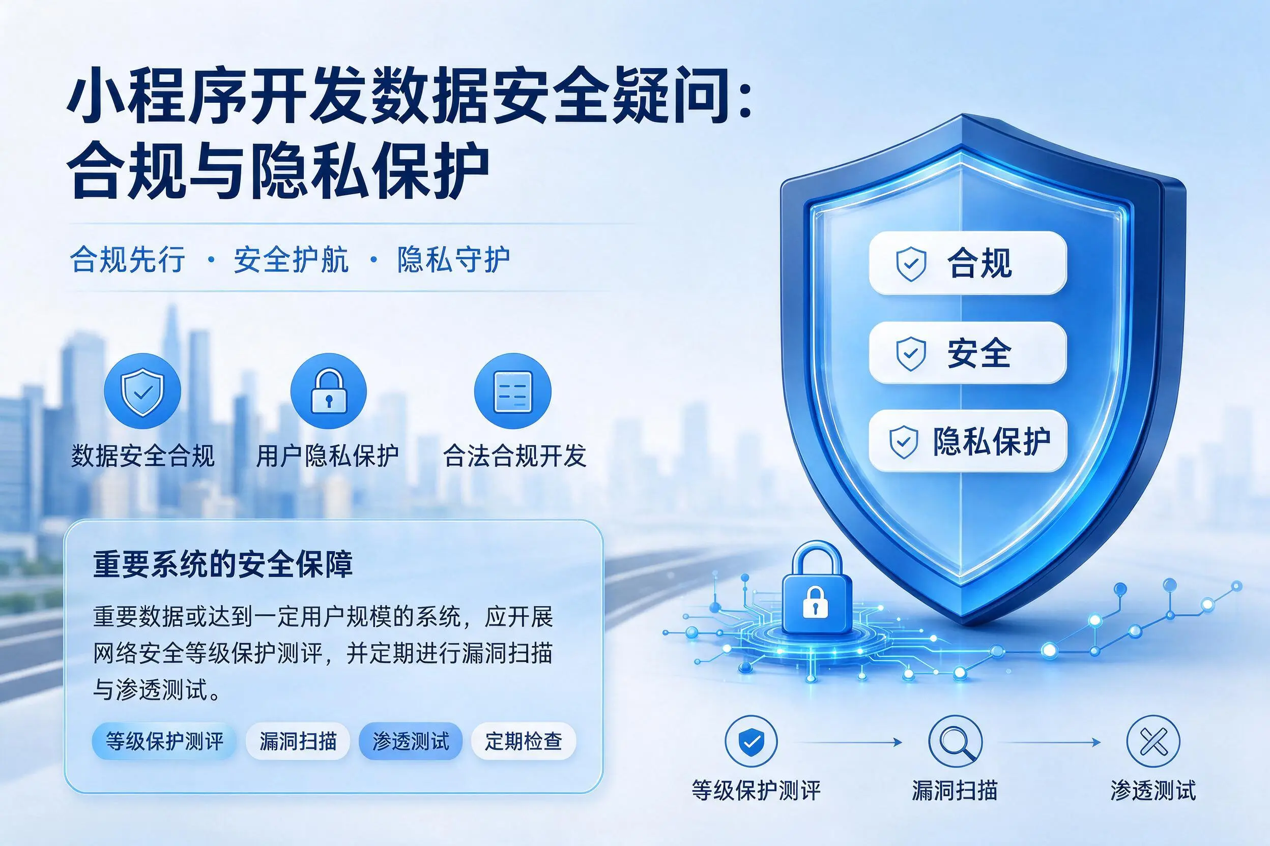 三沙小程序开发数据安全疑问:合规与隐私保护