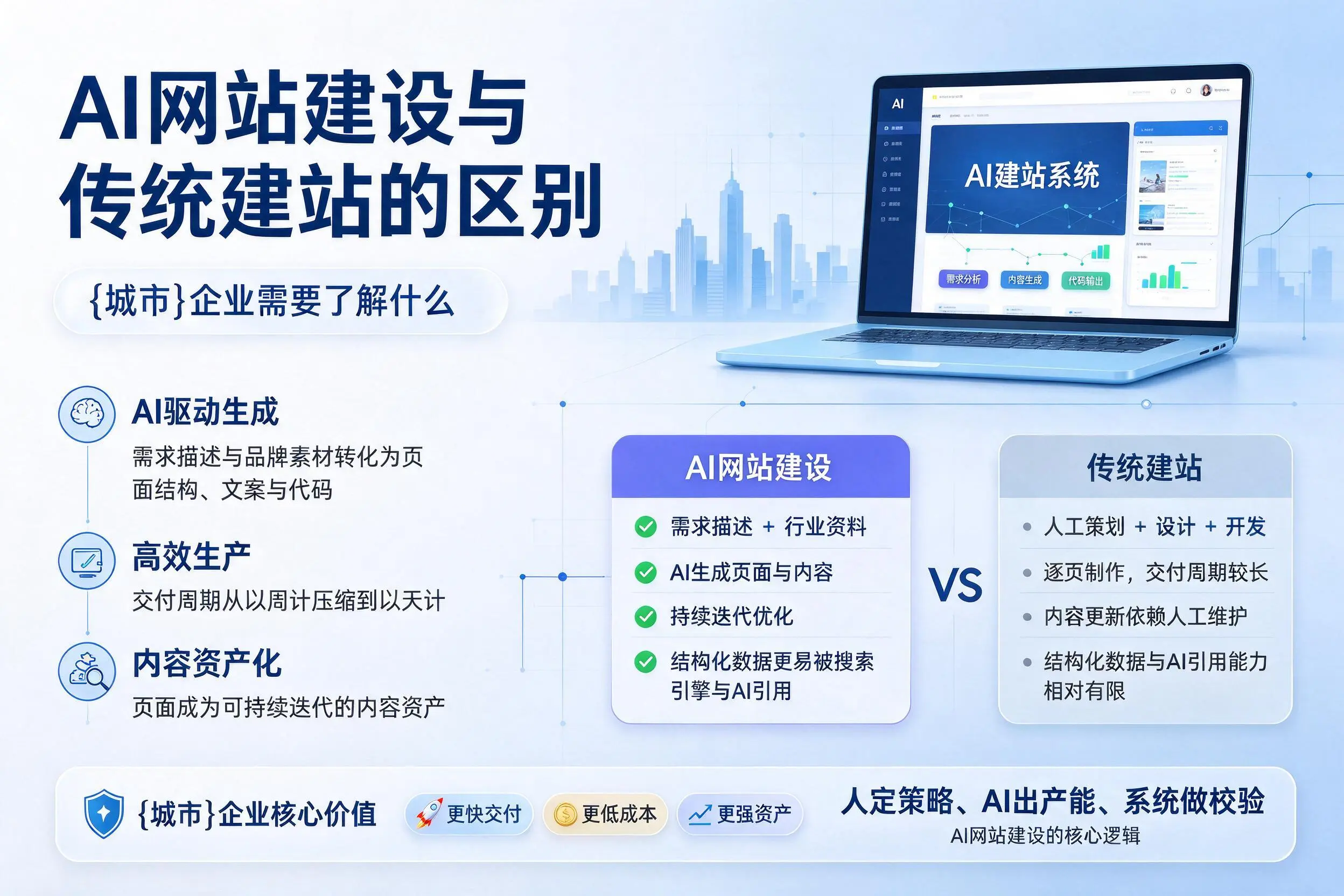 AI网站建设与传统建站的区别,三沙企业需要了解什么