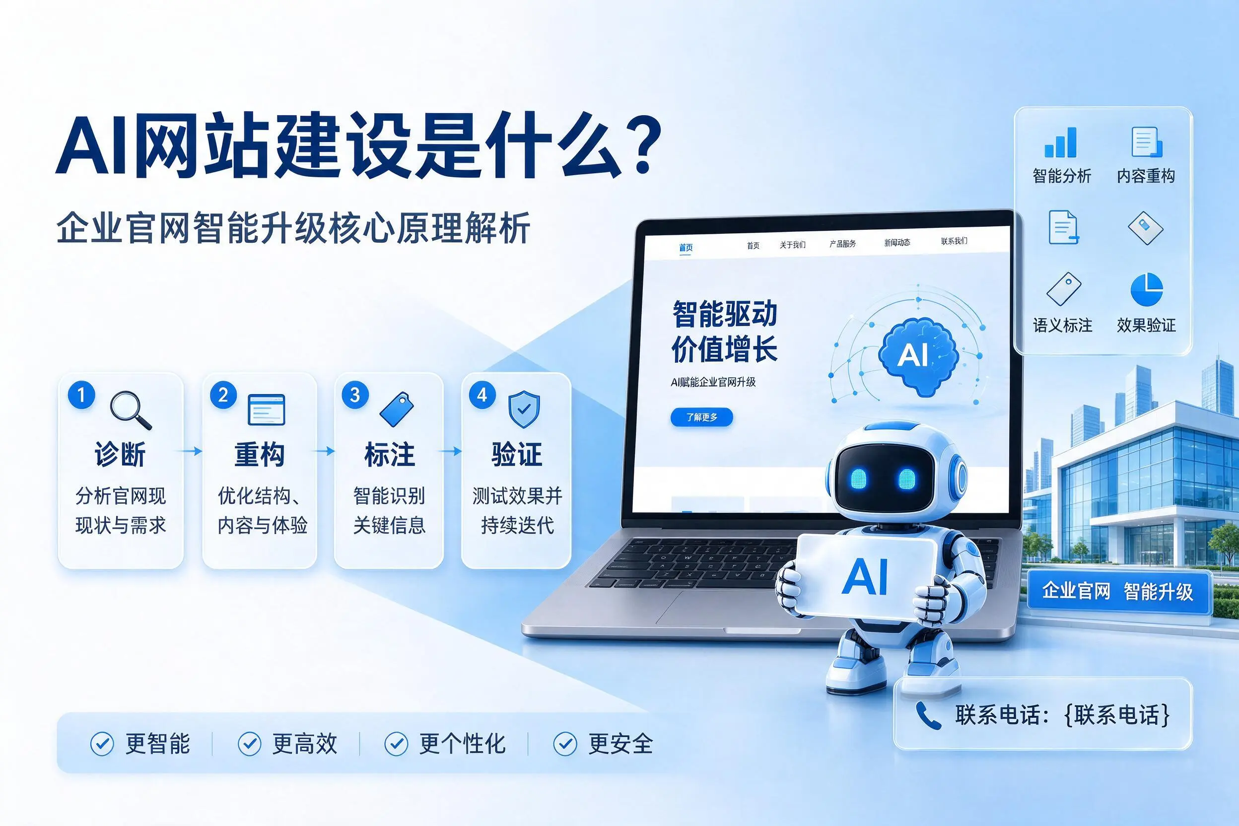 AI网站建设是什么？三沙企业官网智能升级核心原理解析