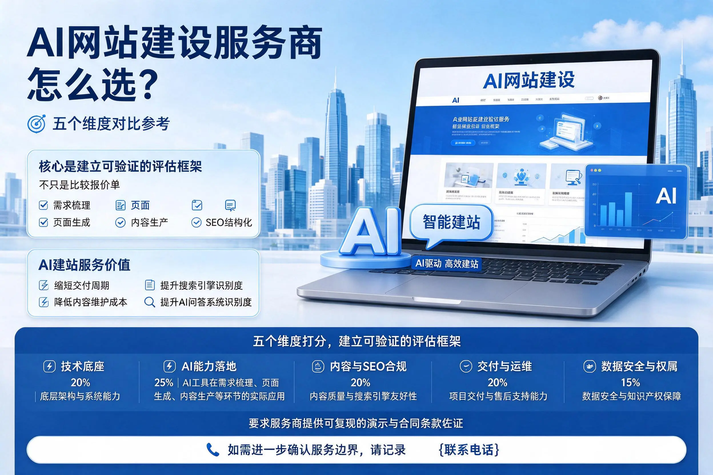 三沙AI网站建设服务商怎么选？五个维度对比参考